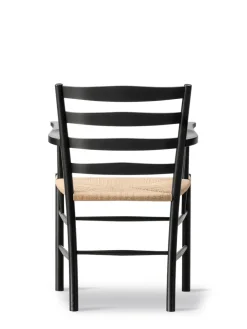 Fredericia Furniture Spisebordsstole<The Klint Armchair, sortlakeret eg fra