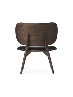 Mater Loungestole|Lænestole<The Lounge Chair, sirka grå eg med sort læder fra