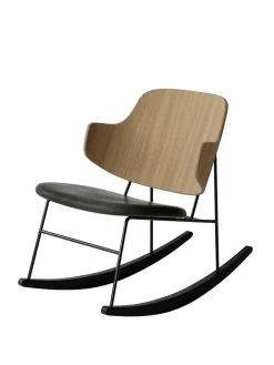 Audo Copenhagen Gyngestole<The Penguin Rocking Chair, Læder fra