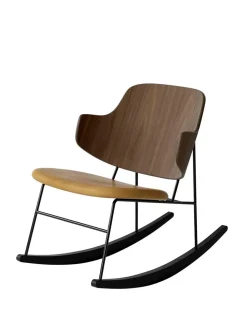 Audo Copenhagen Gyngestole<The Penguin Rocking Chair, Læder fra