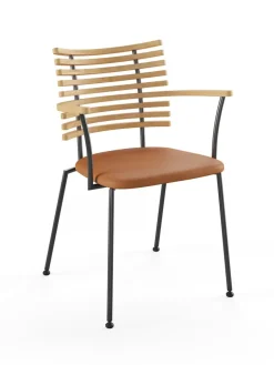 Naver Collection Spisebordsstole<Tiger Armstol, cognac læder fra