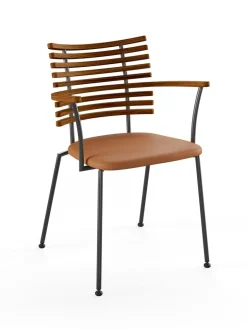 Naver Collection Spisebordsstole<Tiger Armstol, cognac læder fra