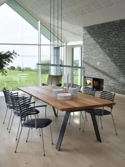 Naver Collection Spisebordsstole<Tiger Armstol, creme læder fra