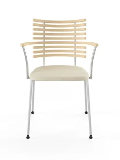 Naver Collection Spisebordsstole<Tiger Armstol, creme læder fra