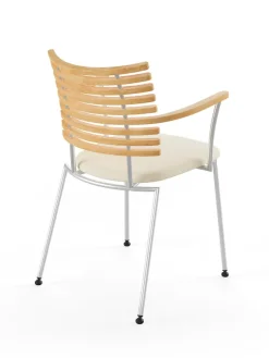 Naver Collection Spisebordsstole<Tiger Armstol, creme læder fra