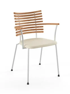 Naver Collection Spisebordsstole<Tiger Armstol, creme læder fra