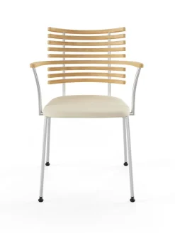 Naver Collection Spisebordsstole<Tiger Armstol, creme læder fra