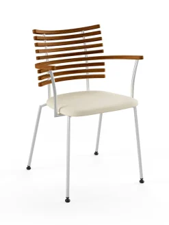 Naver Collection Spisebordsstole<Tiger Armstol, creme læder fra