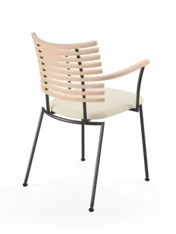 Naver Collection Spisebordsstole<Tiger Armstol, creme læder fra