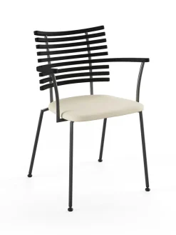 Naver Collection Spisebordsstole<Tiger Armstol, creme læder fra