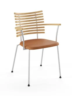 Naver Collection Spisebordsstole<Tiger Armstol, creme læder fra