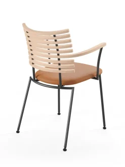 Naver Collection Spisebordsstole<Tiger Armstol, creme læder fra