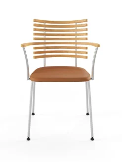 Naver Collection Spisebordsstole<Tiger Armstol, creme læder fra