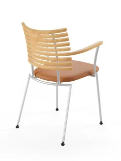 Naver Collection Spisebordsstole<Tiger Armstol, creme læder fra