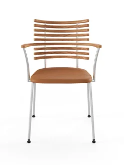 Naver Collection Spisebordsstole<Tiger Armstol, creme læder fra