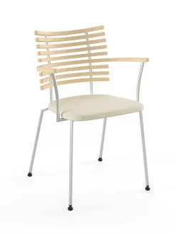 Naver Collection Spisebordsstole<Tiger Armstol, creme læder fra