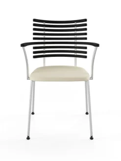 Naver Collection Spisebordsstole<Tiger Armstol, sort læder fra