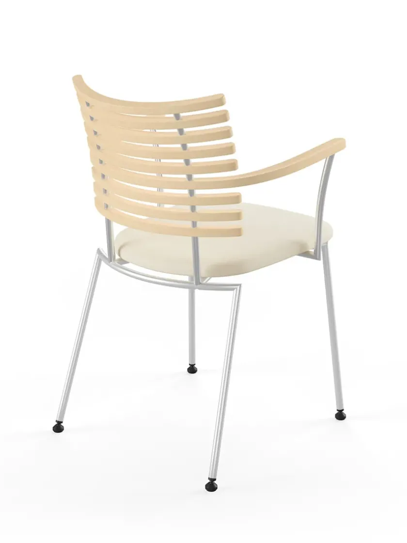 Naver Collection Spisebordsstole<Tiger Armstol, sort læder fra