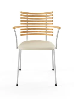 Naver Collection Spisebordsstole<Tiger Armstol, sort læder fra