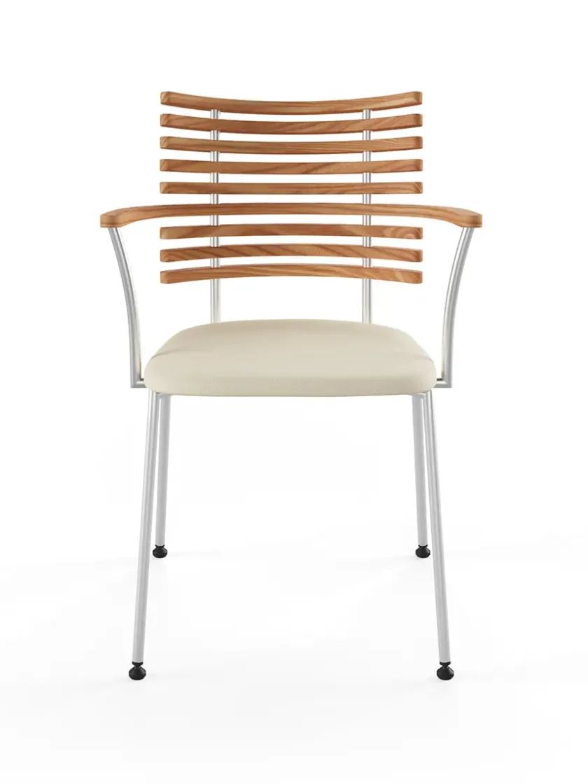 Naver Collection Spisebordsstole<Tiger Armstol, sort læder fra