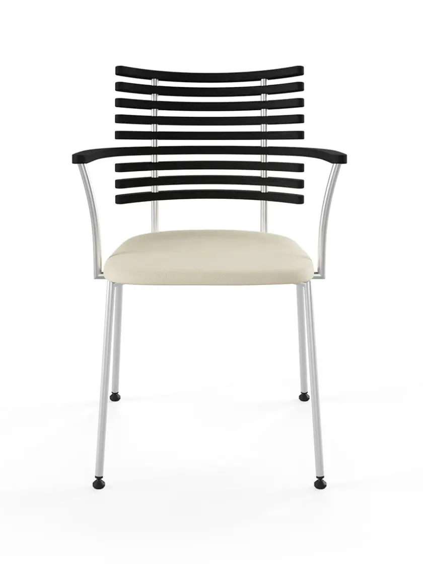 Naver Collection Spisebordsstole<Tiger Armstol, sort læder fra