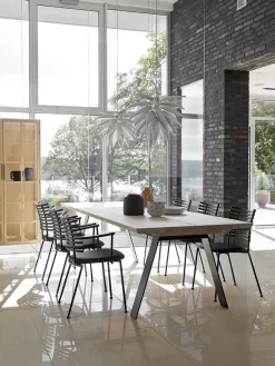 Naver Collection Spisebordsstole<Tiger Armstol, sort læder fra