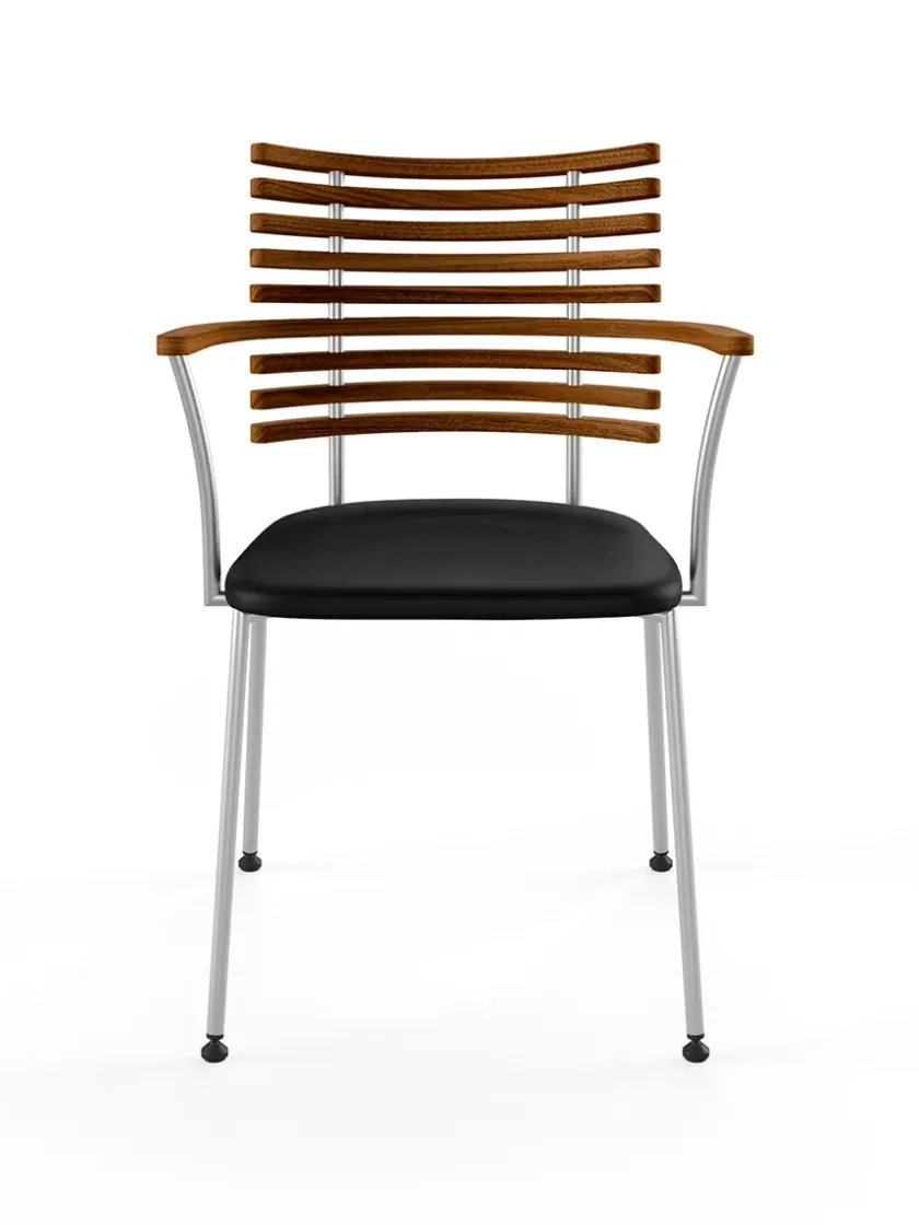 Naver Collection Spisebordsstole<Tiger Armstol, sort læder fra