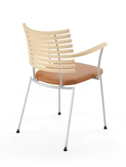 Naver Collection Spisebordsstole<Tiger Armstol, sort læder fra