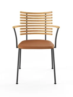 Naver Collection Spisebordsstole<Tiger Armstol, sort læder fra