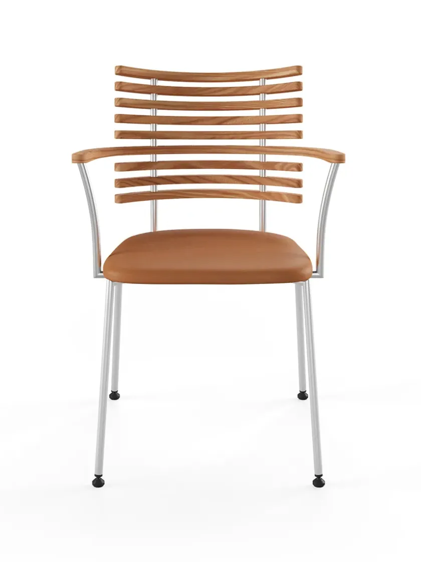 Naver Collection Spisebordsstole<Tiger Armstol, sort læder fra