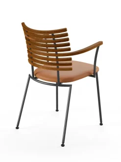 Naver Collection Spisebordsstole<Tiger Armstol, sort læder fra