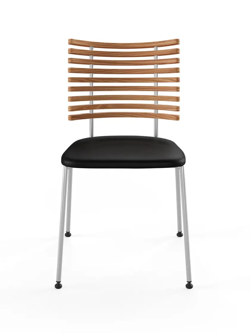 Naver Collection Spisebordsstole<Tiger Stol, sort læder fra