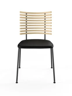 Naver Collection Spisebordsstole<Tiger Stol, sort læder fra