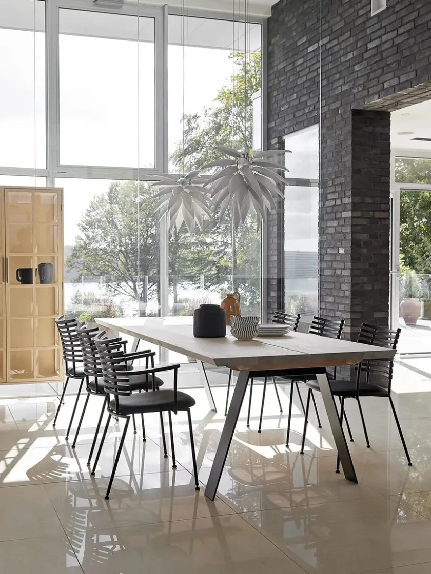 Naver Collection Spisebordsstole<Tiger Stol, sort læder fra