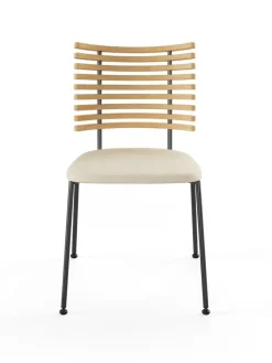 Naver Collection Spisebordsstole<Tiger Stol, sort læder fra