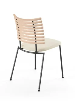 Naver Collection Spisebordsstole<Tiger Stol, sort læder fra