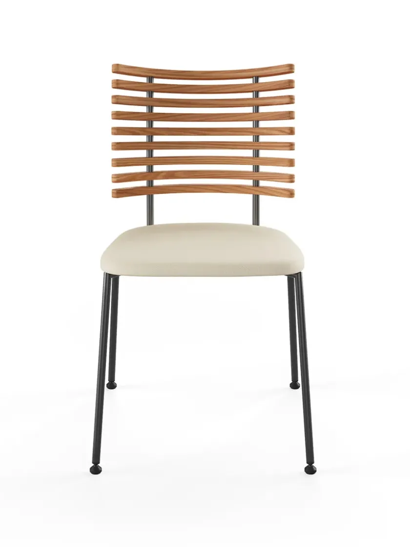 Naver Collection Spisebordsstole<Tiger Stol, sort læder fra