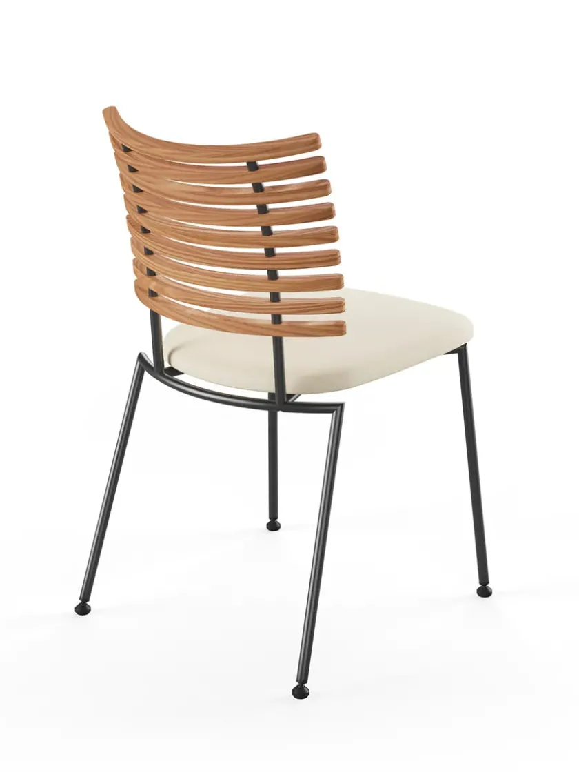 Naver Collection Spisebordsstole<Tiger Stol, sort læder fra