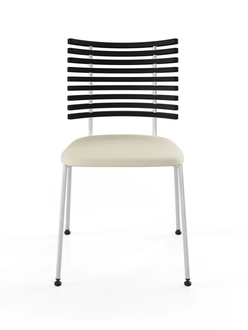 Naver Collection Spisebordsstole<Tiger Stol, sort læder fra