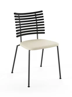 Naver Collection Spisebordsstole<Tiger Stol, sort læder fra