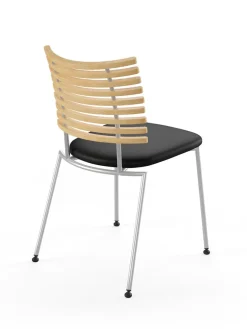 Naver Collection Spisebordsstole<Tiger Stol, sort læder fra