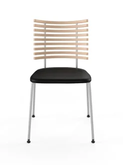 Naver Collection Spisebordsstole<Tiger Stol, sort læder fra