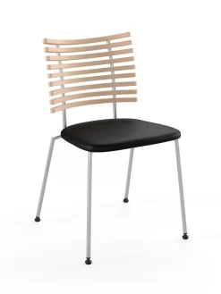 Naver Collection Spisebordsstole<Tiger Stol, sort læder fra