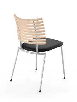 Naver Collection Spisebordsstole<Tiger Stol, sort læder fra