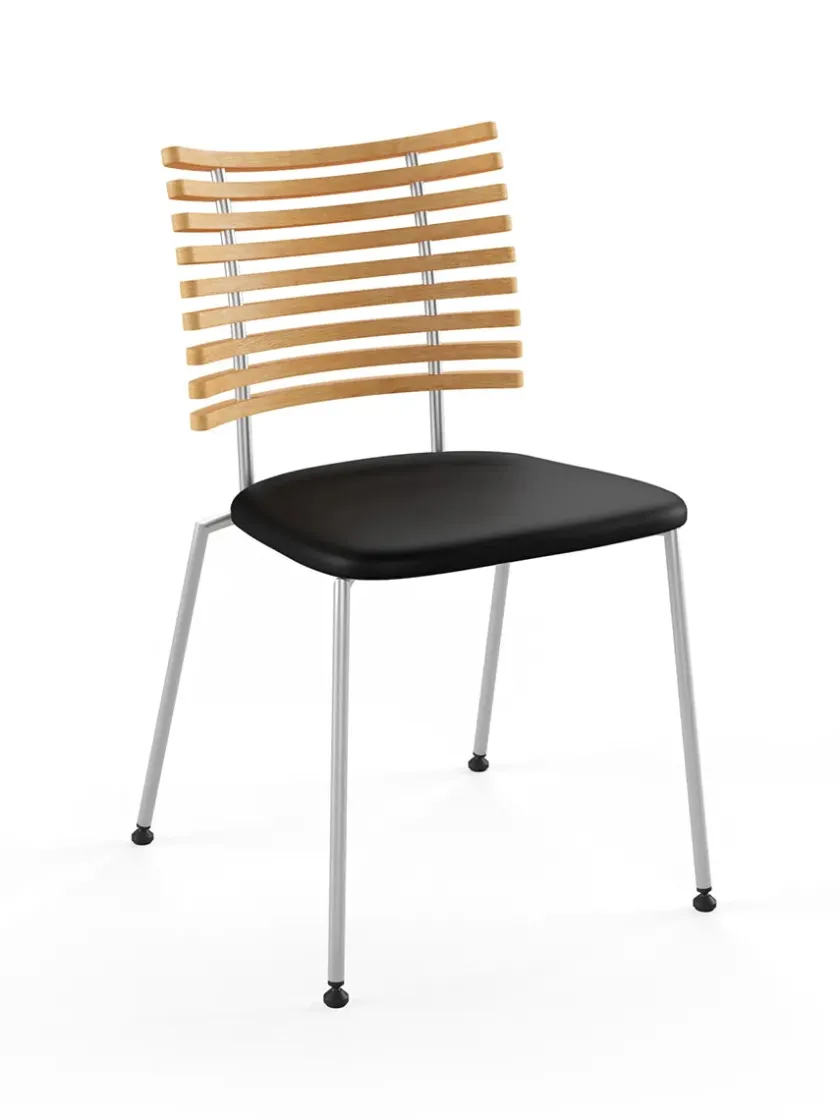 Naver Collection Spisebordsstole<Tiger Stol, sort læder fra