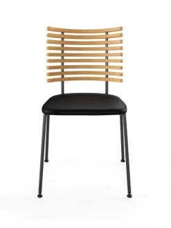 Naver Collection Spisebordsstole<Tiger Stol, sort læder fra