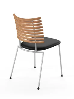 Naver Collection Spisebordsstole<Tiger Stol, sort læder fra