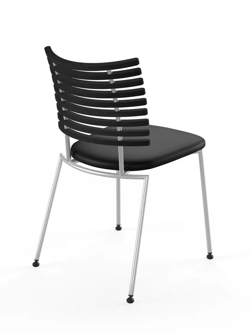 Naver Collection Spisebordsstole<Tiger Stol, sort læder fra