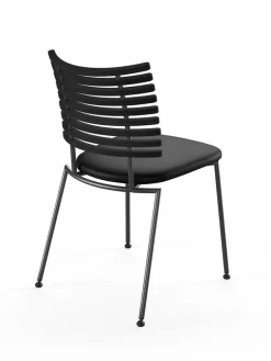 Naver Collection Spisebordsstole<Tiger Stol, sort læder fra