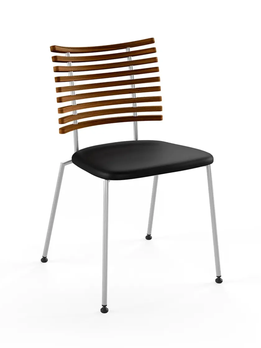 Naver Collection Spisebordsstole<Tiger Stol, sort læder fra